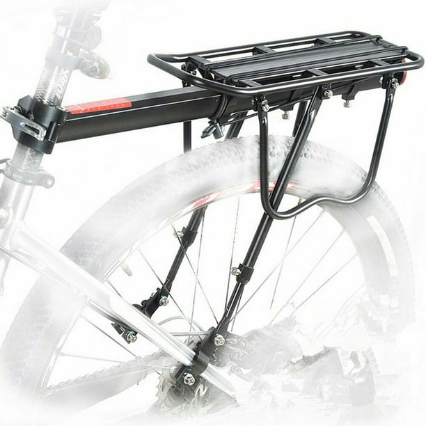 Black Rear Bike Rack Cargo Rack Quick Release Alloy Carrier 110 Lb Capacity New 